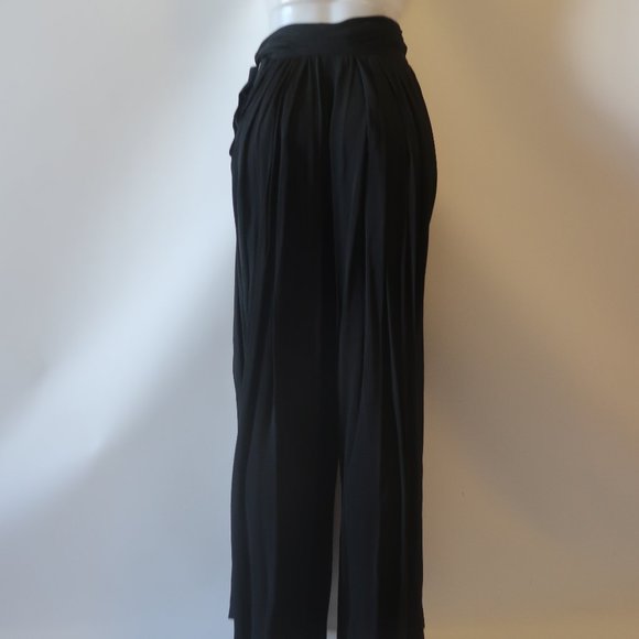 NWT Womens I.Magnin Black High Waisted Wide Leg Pleated Pants 4 * TICKETED PRICE - Picture 7 of 11